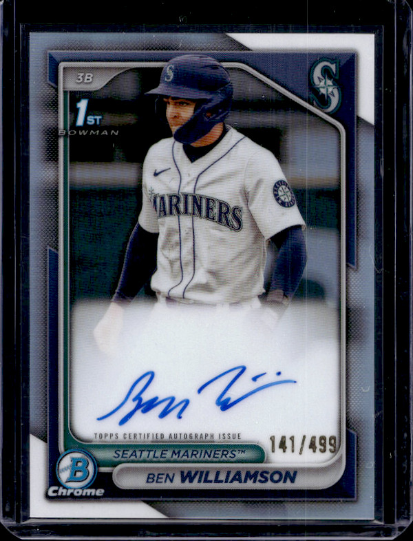 2024 Bowman Chrome Ben Williamson Auto Refractor Auto /499 1st Prospect #CPA-BWI