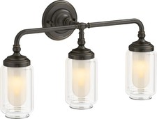 Kohler K-32806-SC03-BZL Artifacts Triple Sconce in Oil Rubbed Bronze