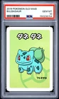 PSA 10 Bulbasaur Old Maid Pokemon 2019