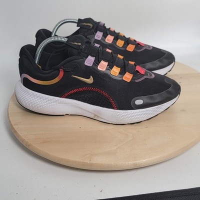 Nike React Escape Run Womens Running Shoes Black Gold DQ5035-010 Size 9