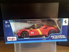 FERRARI SF90 STRADALE ASSETTO FIORANO RACE CAR 1/18 MAISTO NIB RARE HTF