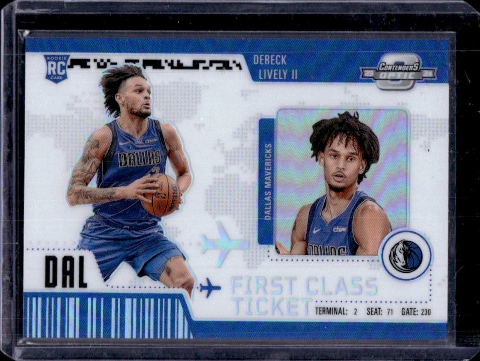 2023-24 Contenders Optic Dereck Lively II First Class Ticket RC #19 Mavericks