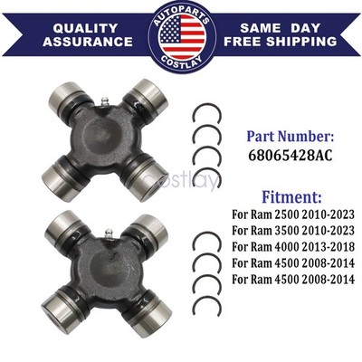 For 2010-2023 Dodge Ram 2500 3500 4 Wheel Drive 2 Outer Axle U Joint 68065428AC