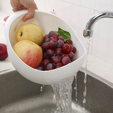 Over-the-Sink Colander Vegetable Strainer