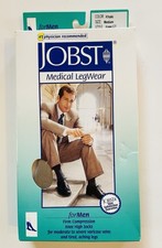 JOBST Men  s Black Knee High Compression Dress Socks Medium 20-30mmHg Med. Khaki