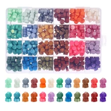 24 Colors Wax Seal Beads, 600 Pack Sealing Wax Beads Wax Seal Stamp Beads