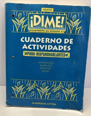 McDougal Littell Dime: Workbook/Lab Level 3 (Dch Dime97) (Spanish Edition)