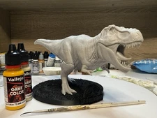 Unpainted T-Rex Dinosaur Model - Inspired by Jurassic Park - Resin Kit
