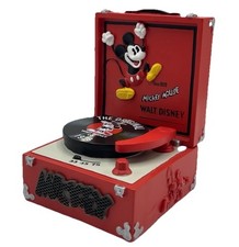Bradford Exchange Mickey Mouse Record Player Sculpture Issue 3 Boxed Lights