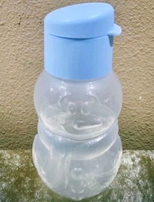 Tupperware Kids Eco Water Bottle Snowman Design New In Wrap 12 Ounces Blue