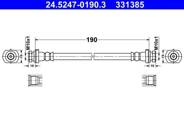 ATE 24.5247-0190.3 Tubi Freno - Immagine 2