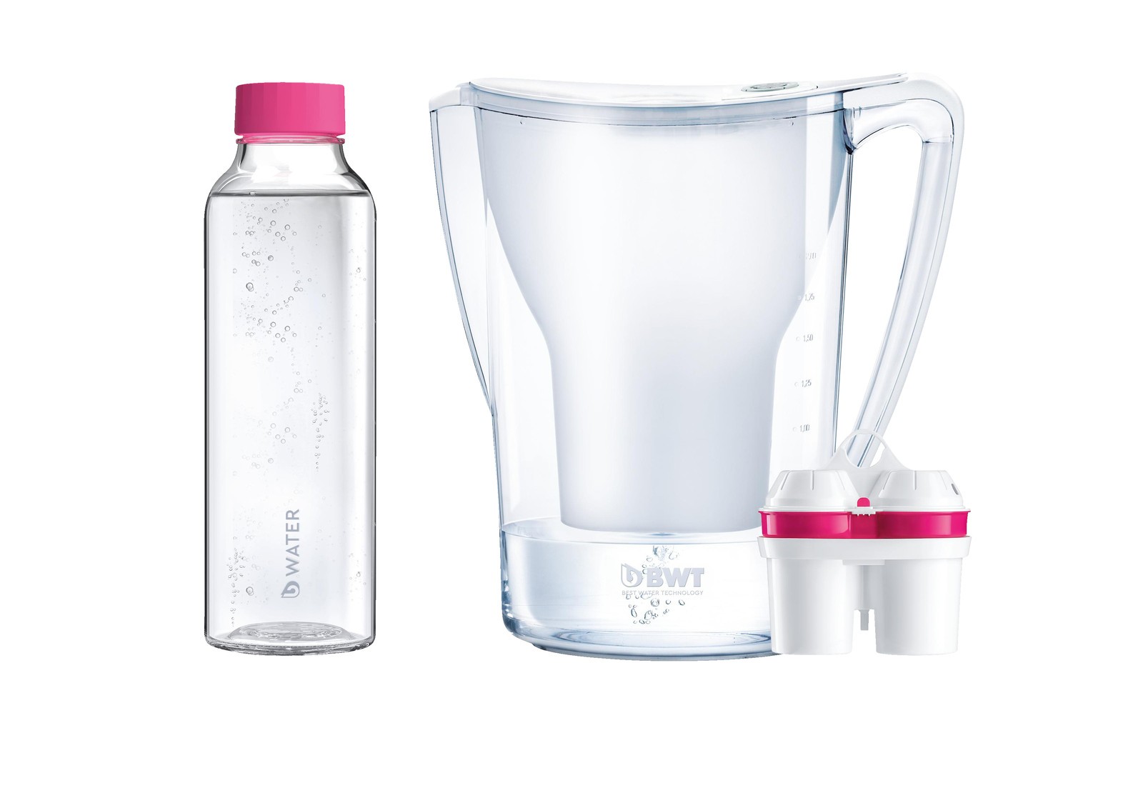 Фильтр для воды BWT Aqualizer Home Tischwasser БелыйПрозрачный 4790₽