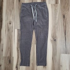 VUORI Optimist Pants Mens Medium Brow Corduroy Comfort Drawstring Stretch Travel