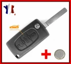 Coque PLIP Clé Pour Peugeot 107 207 307 308 407 3 Boutons Coffre CE0523 + PIle