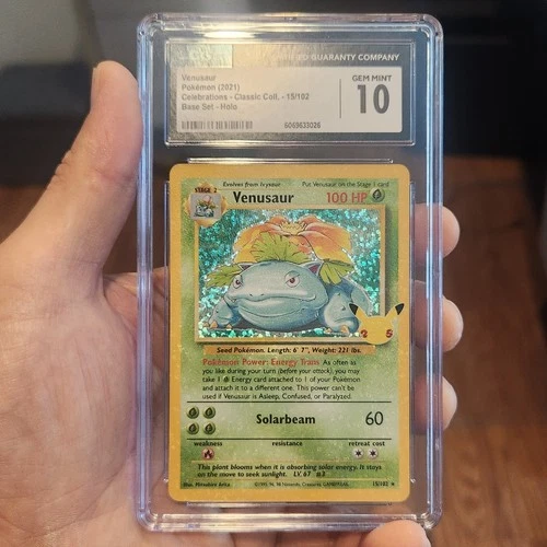 2021 Pokémon Celebrations Venusaur CGC 10 Gem Mint 15/102