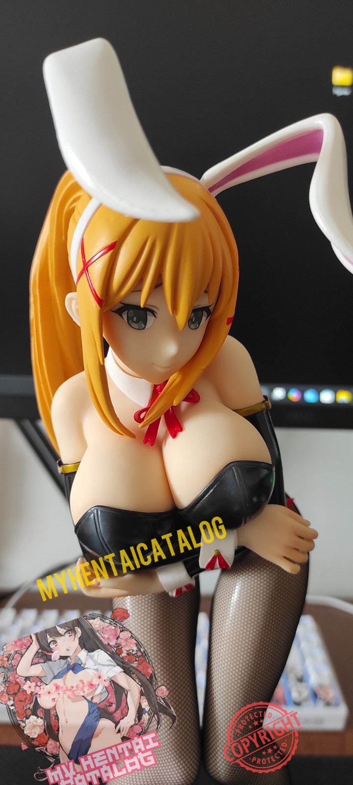 1/4 Scale Busty Blonde Bunny Girl With Big Chest  1/4 Hentai Figure NEW 🎁❤️
