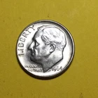 1964-D  Roosevelt Dime - US Silver Coin 90% Silver AU -   (GL7)