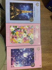 Set Of 3 Crystal Edition 500 Pieces 280 Gems Jigsaw Puzzle New, Sealed. ALDI