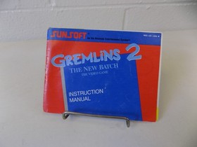 Gremlins 2 The New Batch NES Instruction Manual Booklet Only Sunsoft ORIGINAL
