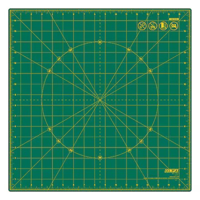 Olfa Rm-17S-01 Cutting Mat, Green, L.N. 17'', W.N. 17''