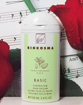 Biokosma Basic Hand Blasam 3.4 Oz. Prunus Amygdalus Dulcis