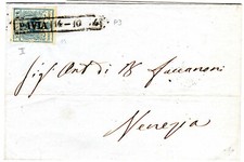 ANTICHI STATI ITALIANI - LOMBARDO VENETO, Storia Postale, #11.