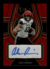 2022 Panini Select Draft Picks Football Alec Pierce #RS-API Autograph Red