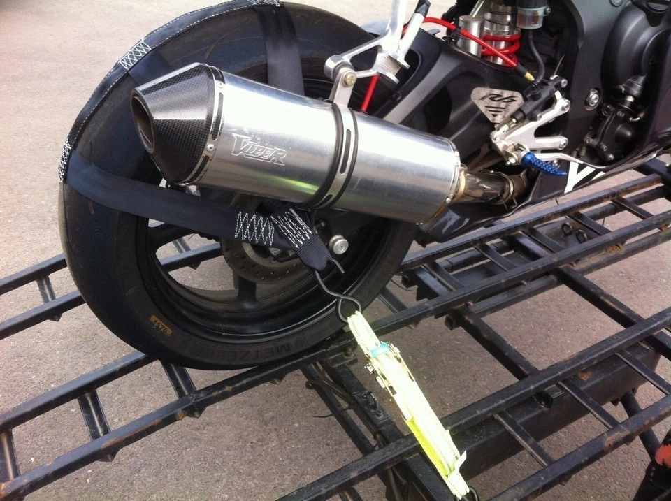 Correa de rueda de amarre de transporte de motocicleta correa de poliéster ligera fuerte - Imagen 3 de 4