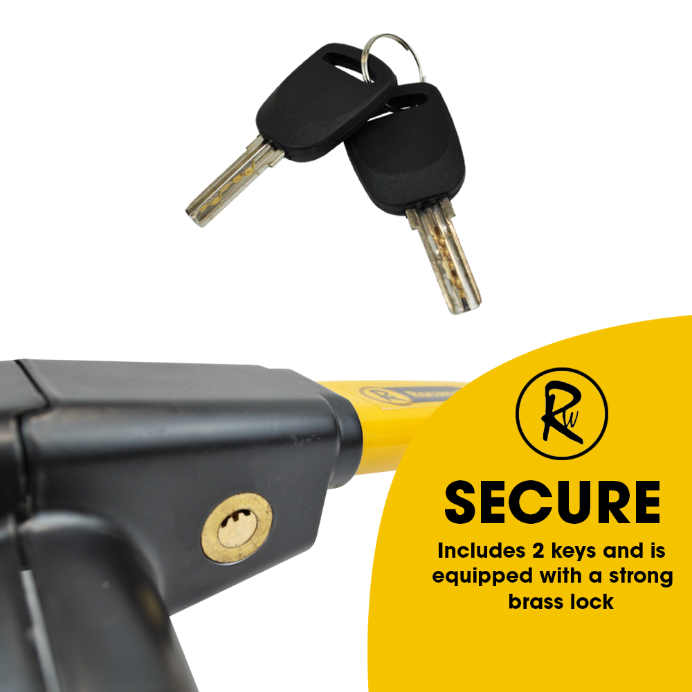 Steering Wheel Lock T Bar Car Van Vehicle Anti Theft Security Safety 2