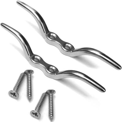 4.5 Inch Flagpole Cleats Bracket Rope Cleat Flag Pole Halyard Rope Cleat Hook...