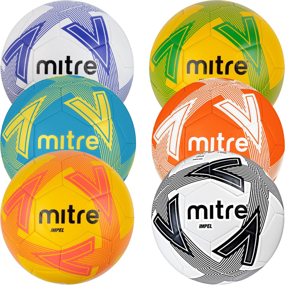 Mitre Football Training Balls Impel Footballs Soccer Ball Size 3 4 5