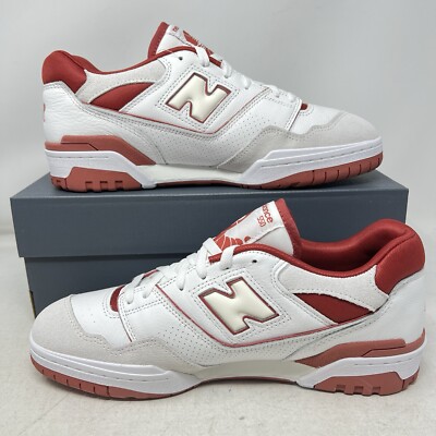New Balance 550 White Red Terracotta Men's Casual Shoes BB550STF