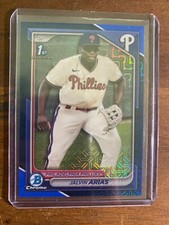 2024 Bowman Chrome Jalvin Arias Blue Mojo Refractor 95/150 Phillies