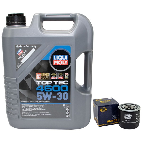 MotoröL Set 5W-30 5 Liter + ÖLfilter SM 102 FüR Fiat Tempra SW-image