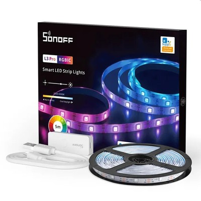 Sonoff L3 Pro RGBIC 5m adressierbarer Smart Wifi LED-Streifen - Alexa und Google