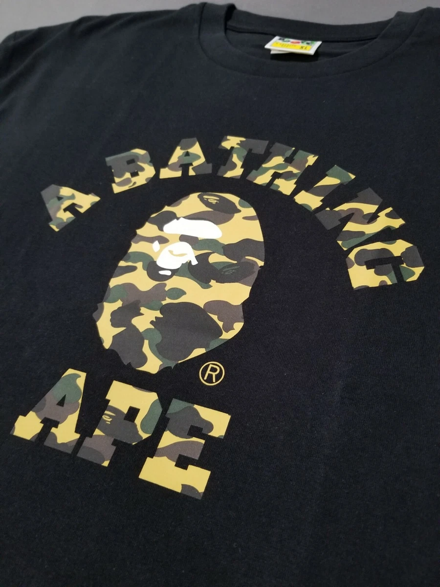 BAPE 1st Camo Bathing Ape Tee Yellow