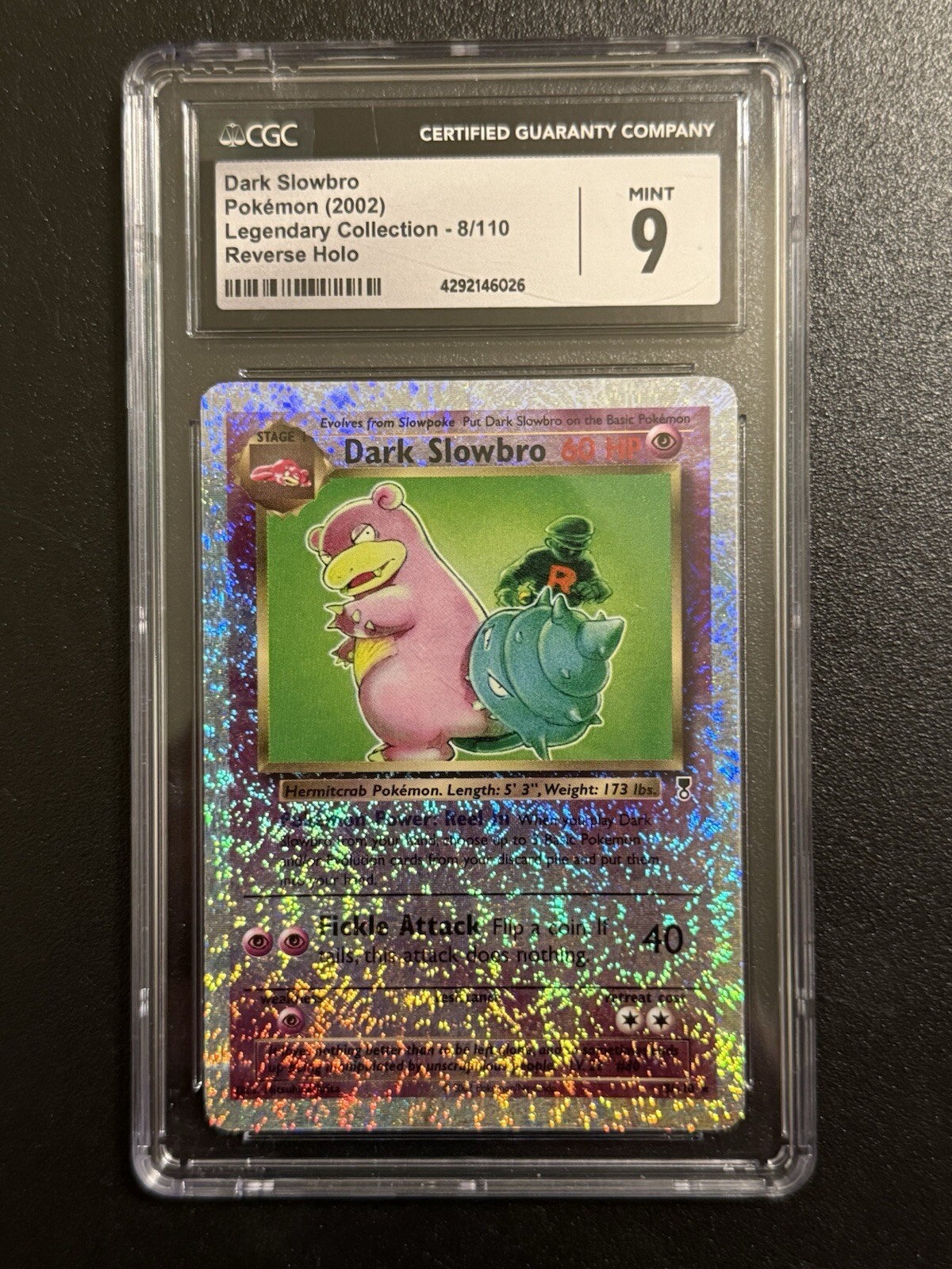 Dark Slowbro 2002 Pokémon Legendary Collection Reverse Holo Rare CGC 9 #8