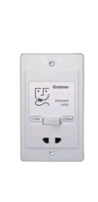 Crabtree Capital Electrical 2400 Bathroom Dual Voltage Shaver Socket 115/240V