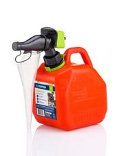1-Gallon Gas Can with Funnel - Red Fuel Container