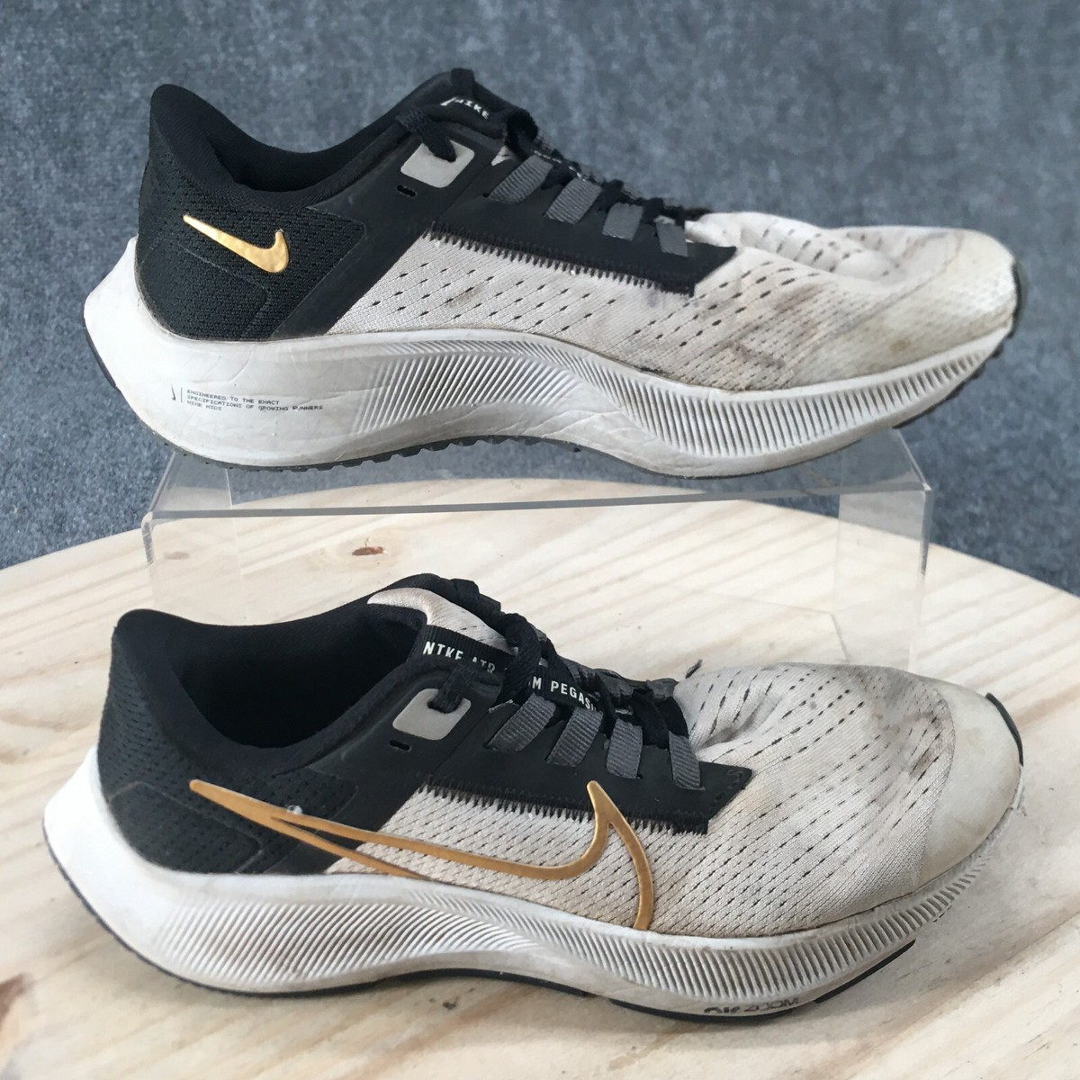 Nike Air Zoom Shoes Youth 5 Pegasus Basketball Sneakers Beige Mesh Lace Up  | eBay