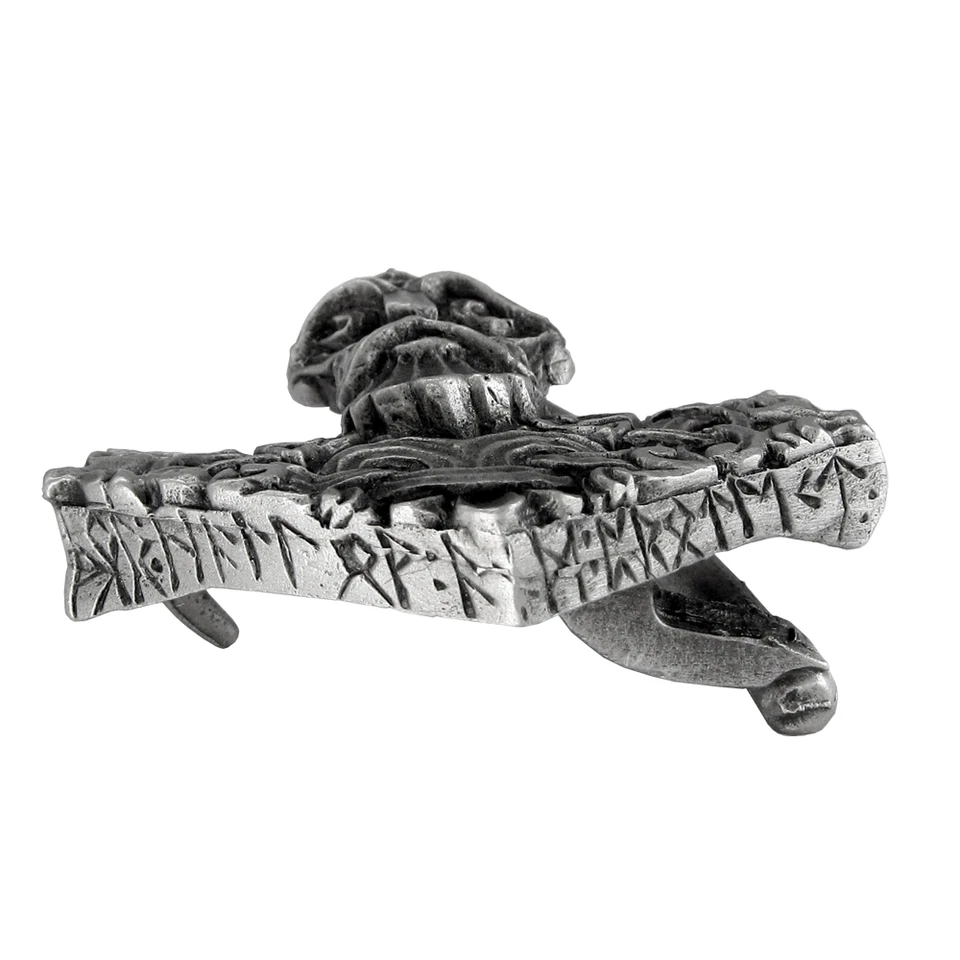Pewter Thors Hammer Belt Buckle - Dryad Design Norse God Mjolnir Asatru Pagan - Image 3 of 4