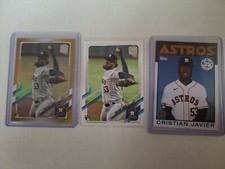 2021 Topps Gold Foil Base 1986 Insert 3RcSp Lot Christian Javier Astros Centered