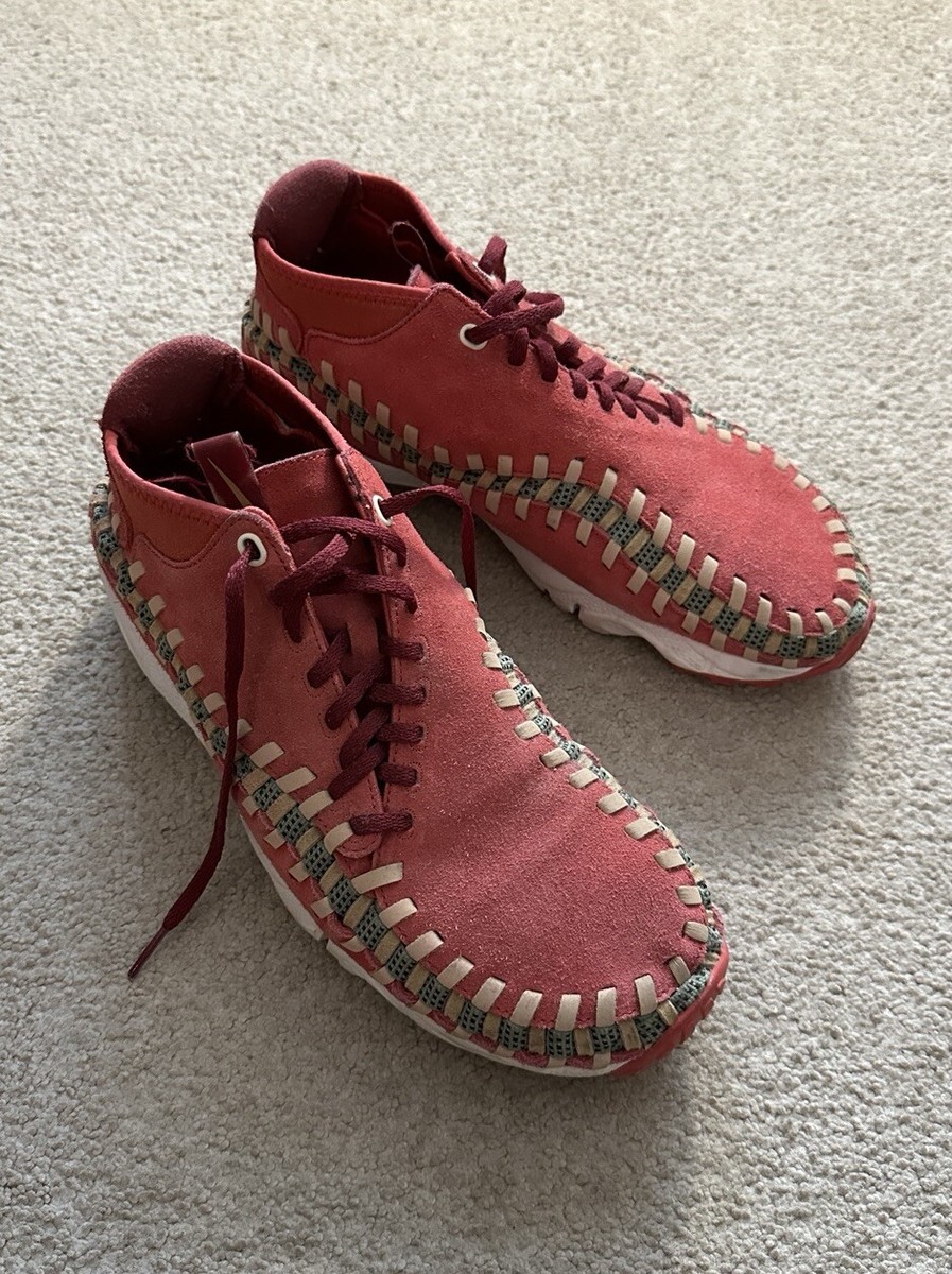NIKE Air Footscape Woven Chuka Knit Red Suede  Sneakers Size 11. Nike Womens Air Footscape Woven Shoes – Extra Butter main image 3
