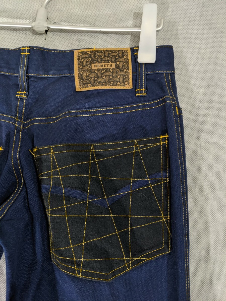Christopher NEMETH Archive Dark Blue Indigo Duck Canvas Christopher NEMETH Archive Dark Blue Indigo Duck Canvas
