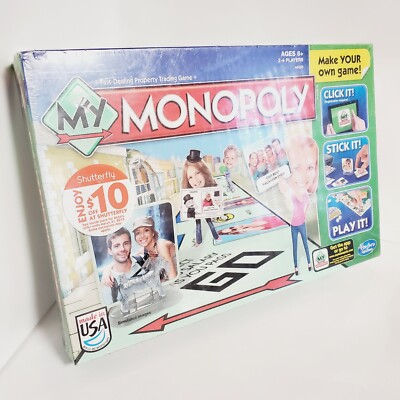My Monopoly Board Game (A8595) New Sealed M503 Make Your Own Game! HOLE IN BOX