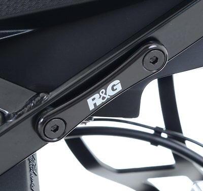 R&G Racing Black Rear Foot Rest Blanking Plates | Triumph Trident 660 2023