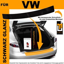 LACKSCHUTZFOLIE LADEKANTENSCHUTZ FÜR VW GOLF SPORTSVAN IQ DRIVE  SCHWARZ GLANZ