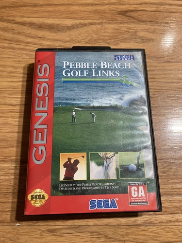 Pebble Beach Golf Links (Sega Genesis, 1994) Case And Cartridge NO MANUAL