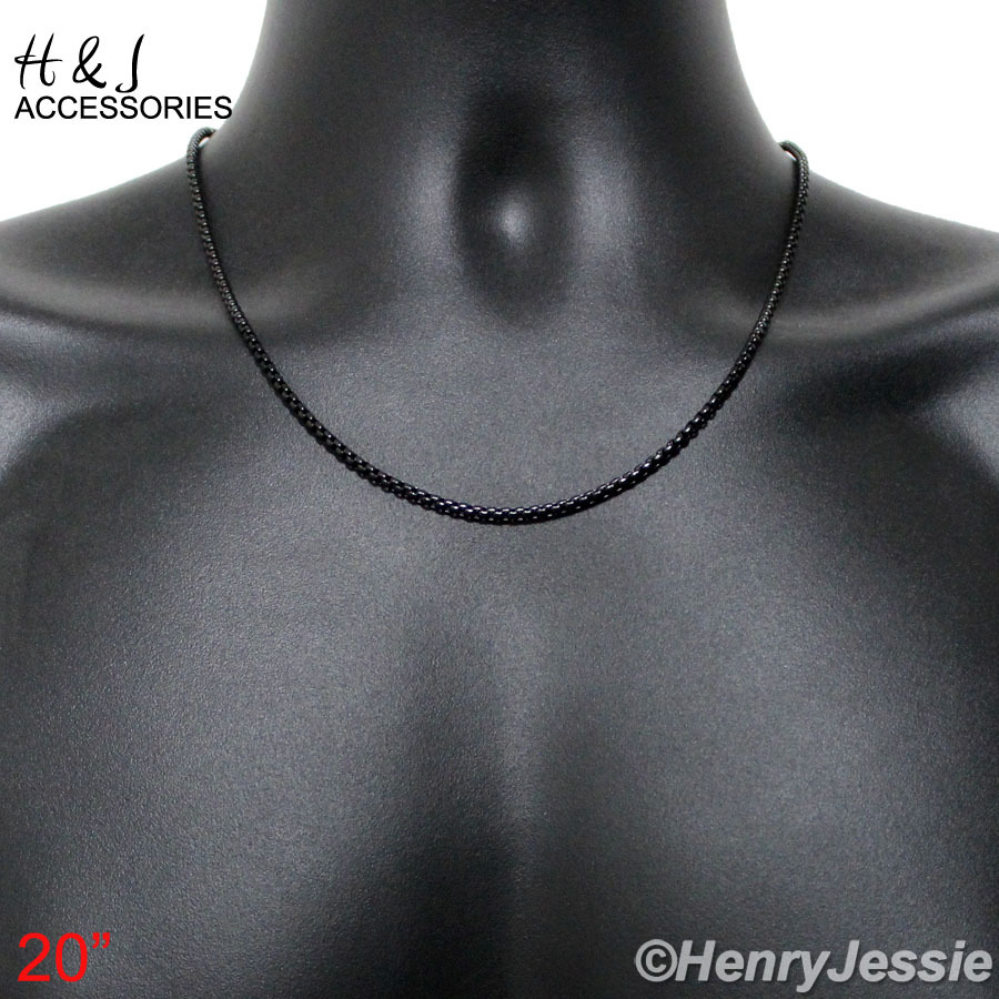 Solid Steel Collana Catena Cubana Uomo/donna In Acciaio Inox