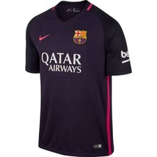 Image of Nike Barcelona 2016-17 boys away shirt - boys S (age 8-10) RRP of £51.99